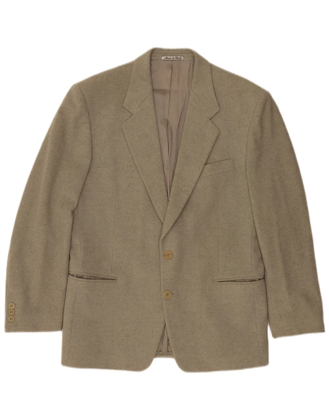 VINTAGE Mens 2 Button Blazer Jacket IT 48 Medium Green Polyamide CL01