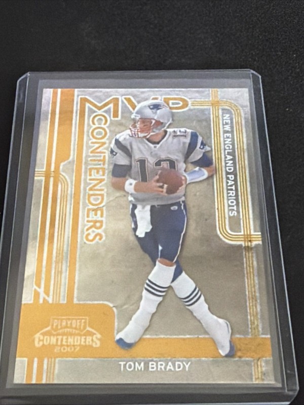 2007 Playoff Contenders - MVP Contenders Tom Brady #MVP-13 Gold /250
