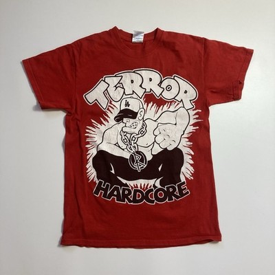 vintage terror hardcore punk rock band tee size small 