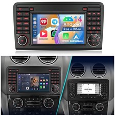 F&uuml;r Mercedes Benz M/ML/GL Klasse W164 X64 Carplay Android 14 Autoradio GPS NAVI