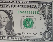 1988A $1 Federal Reserve WEB Note – Richmond  – PLATE #4/4 BEP Experimental UNC