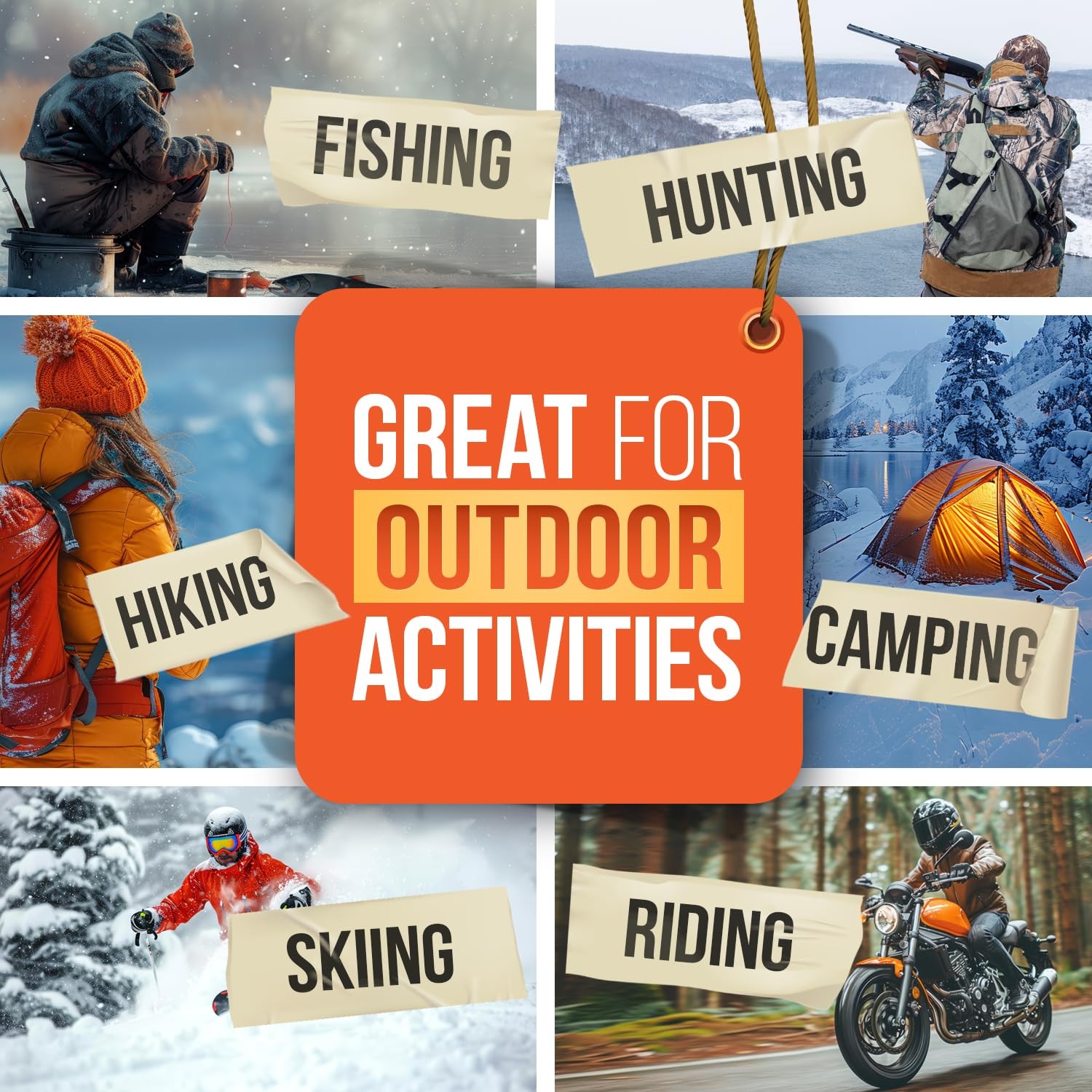 Hand Warmers 20 Pairs (40 Warmers) - Up to 10 Hours of Long Lasting Warmth an...