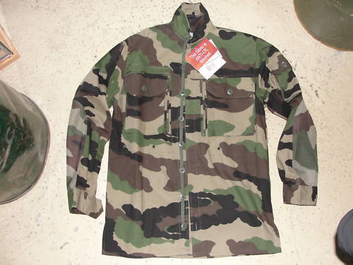 Set Of 6 Shirts Guerilla Jungle Ripstop Cam. C/E French Army