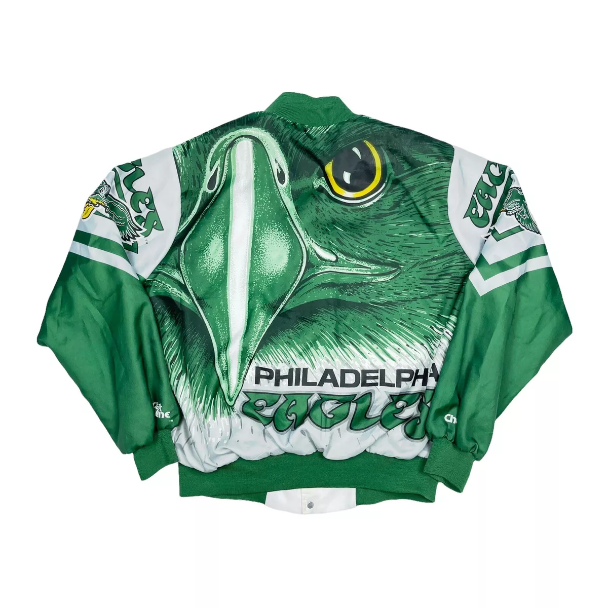 VTG RARE PHILADELPHIA EAGLES ALL OVER PRINT FANIMATION CHALK LINE JACKETS  MENS L | eBay