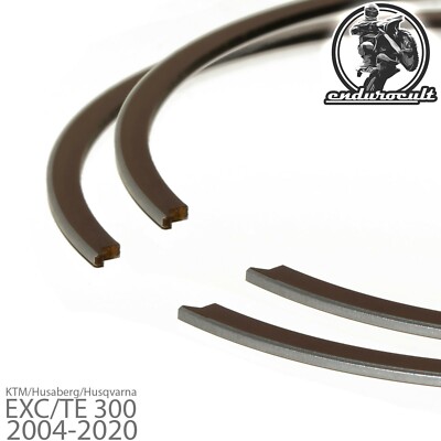 2x Kolbenringe für KTM / Husaberg / Husqvarna EXC/TE 300 (Kolben,Piston,Ring)