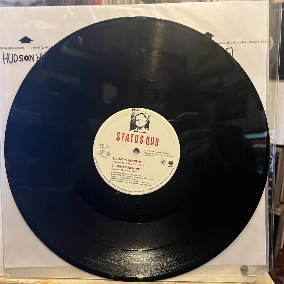 [ROCK/POP]~EXC 12"~STATUS QUO~Ain't Complaining~That's Alright~Lean~{1988~UK IMP - Image 3 of 4