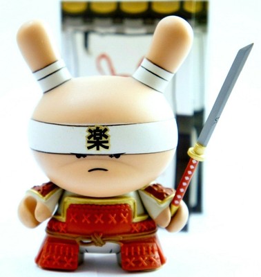 DUNNY 3/" GOLD LIFE SERIES HUCK GEE SAMURAI HICKS RHINO 2011 KIDROBOT VINYL TOY