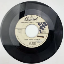 Lou Busch Ladies Please Remove Your Hats / Young Enough Record 45 RPM Vinyl