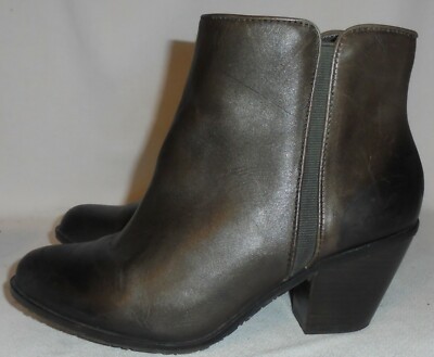 ladies brown leather ankle boots size 6