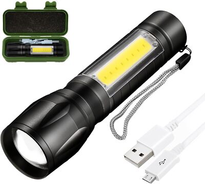 WIEDERAUFLADBARE Taschenlampe LED Taschenlampe Arbeitsleuchte Inspektionslampe superhell