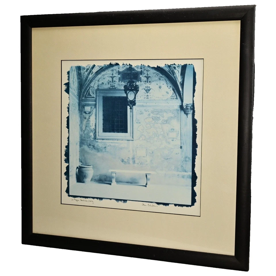 ALAN BLAUSTEIN 原版复古签名 La Mappa 长椅有色照片打印 — 第 4/4 张图片