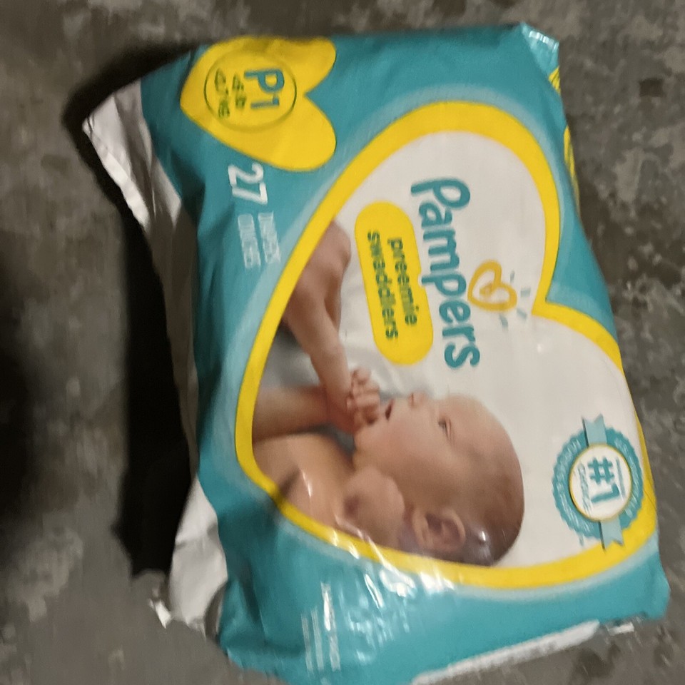 Pampers Preemie Swaddlers Jumbo Pack 27 Baby Diapers P1 6 Lbs