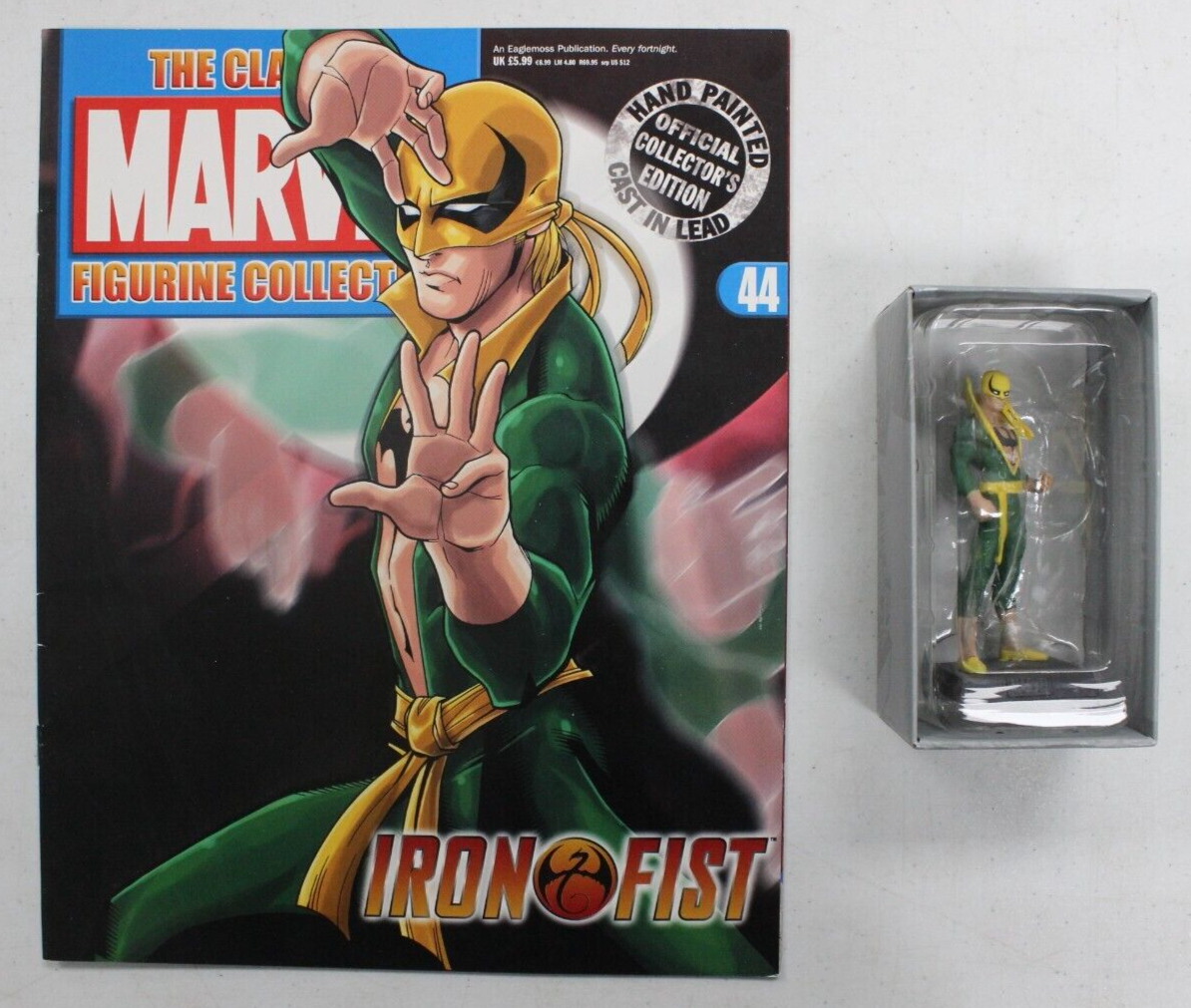 Eaglemoss Classic Marvel Collection Iron Fist Lead Figurine & Magazine