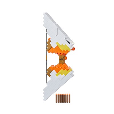 NERF Minecraft Sabrewing Motorized Blaster Bow, 8 Elite Darts, 8-Dart Clip, E...