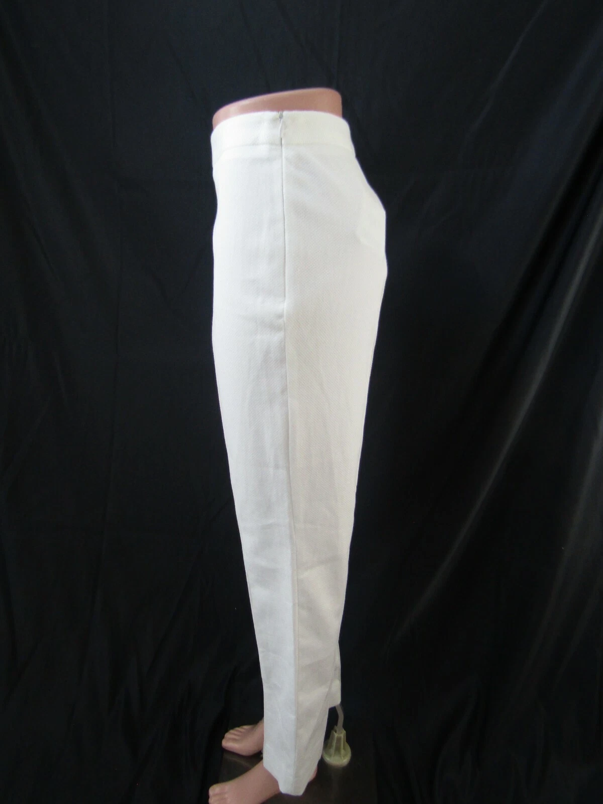 NWT Moschino Cheap+ Chic White Side Zip Pant Size 6 40 Retail $475