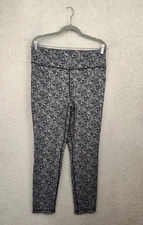 Members Mark Women Leggings XXL Gray Poly Blend Pull On Mid Rise Compression