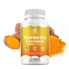 Turmeric Curcumin Highest Potency 95% 2000mg with BioPerine Black Pepper Extract