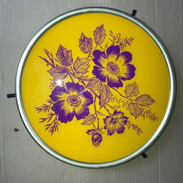 Nr.2) Drehbare Tortenplatte Kuchenplatte mit Blumenmuster Vintage *
