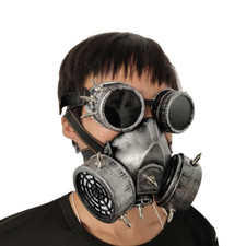 Gas Respirator Costume Mask Steampunk Dooms Day Halloween Masquerade Cosplay