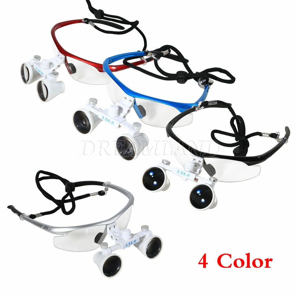 Dental 3.5X Medical Surgical Binocular Loupes 420mm Magnifier Glasses