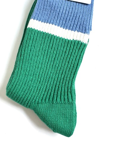 ROTOTO JAPAN UNISEX SOCKS Thick COTTON KNIT SOCKS RIBBED PLAID/STRIPED - Picture 5 of 10
