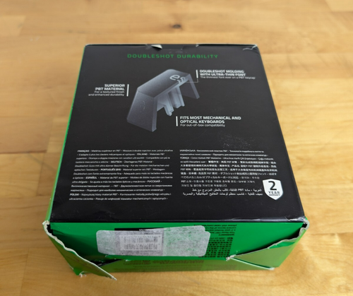 Razer PBT Keycap Set – Green Doubleshot – Full 104 Key – Open Box, Damaged Box - Picture 2 of 8