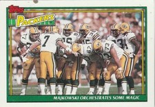 FREE SHIPPING-MINT-1991 Topps #636 Don Majkowski Green Bay Packers +BONUS CARDS