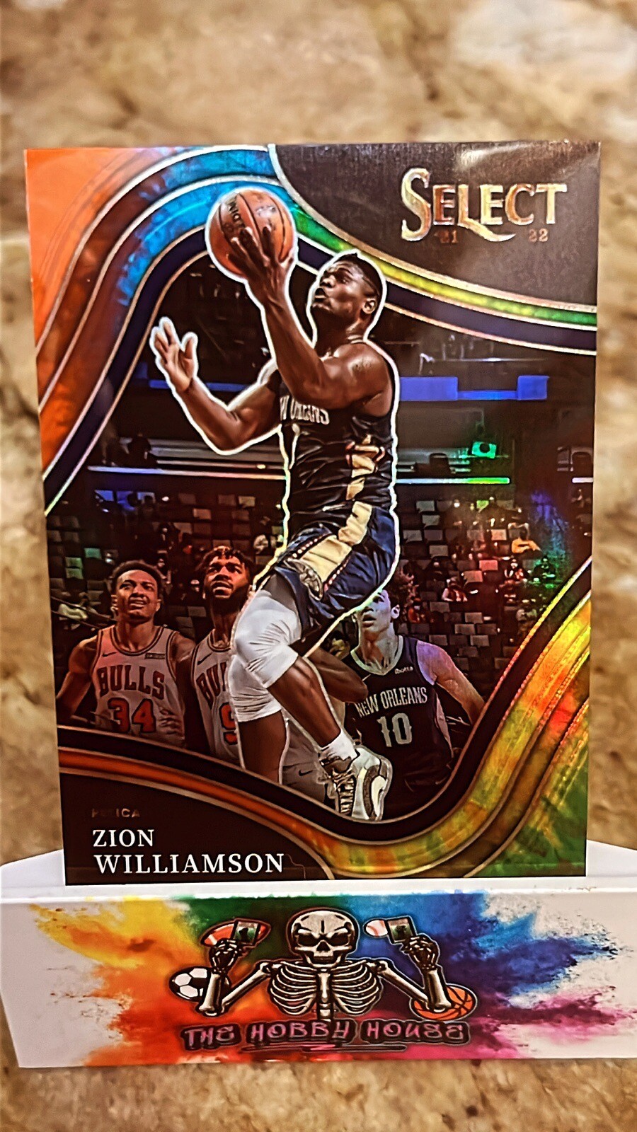 2022 Panini Select Basketball Zion Williamson Tie Dye Courtside /25 Pelicans Ssp