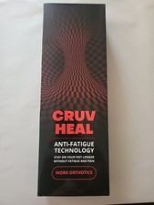 Cruv Heal Support Work Orthotic Insoles Anti Fatigue Arch Support Large Red