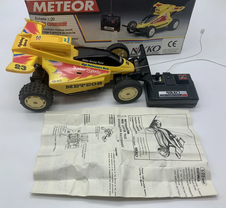 Nikko Meteor Radio Control Scala 1/20 RC Systems Anni 80’ Vintage Radiocomandata - Immagine 2 di 4