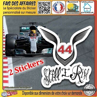Lewis Hamilton Stickers Ailes nº 44 f1 Autocollant