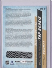 2021-22 O-Pee-Chee Top Rookie Bounty Puzzle #OPC-3 Redemption Card