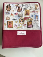American Girls Collection Binder 2003, 8 Pins, Necklace Preowned