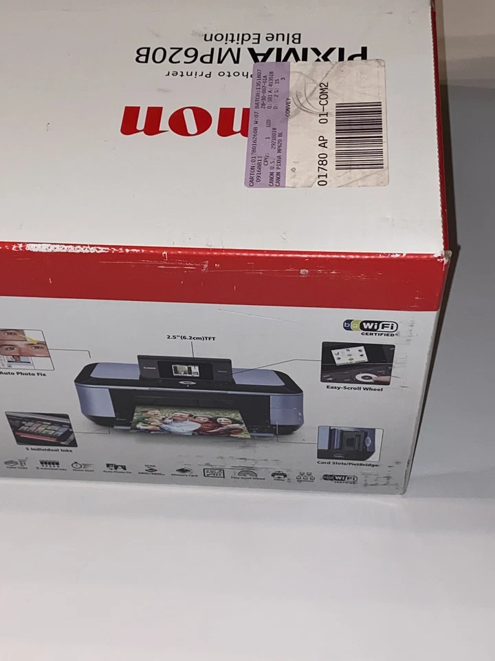 New Canon PIXMA MP620 Blue Ed. MP620B All-in-One Photo Inkjet Printer Wireless - Image 3 of 4