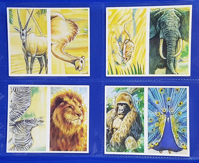 Brooke Bond PG Tips GOING WILD 1994  Full set of 20 Un-cut Doubles in Sleeves