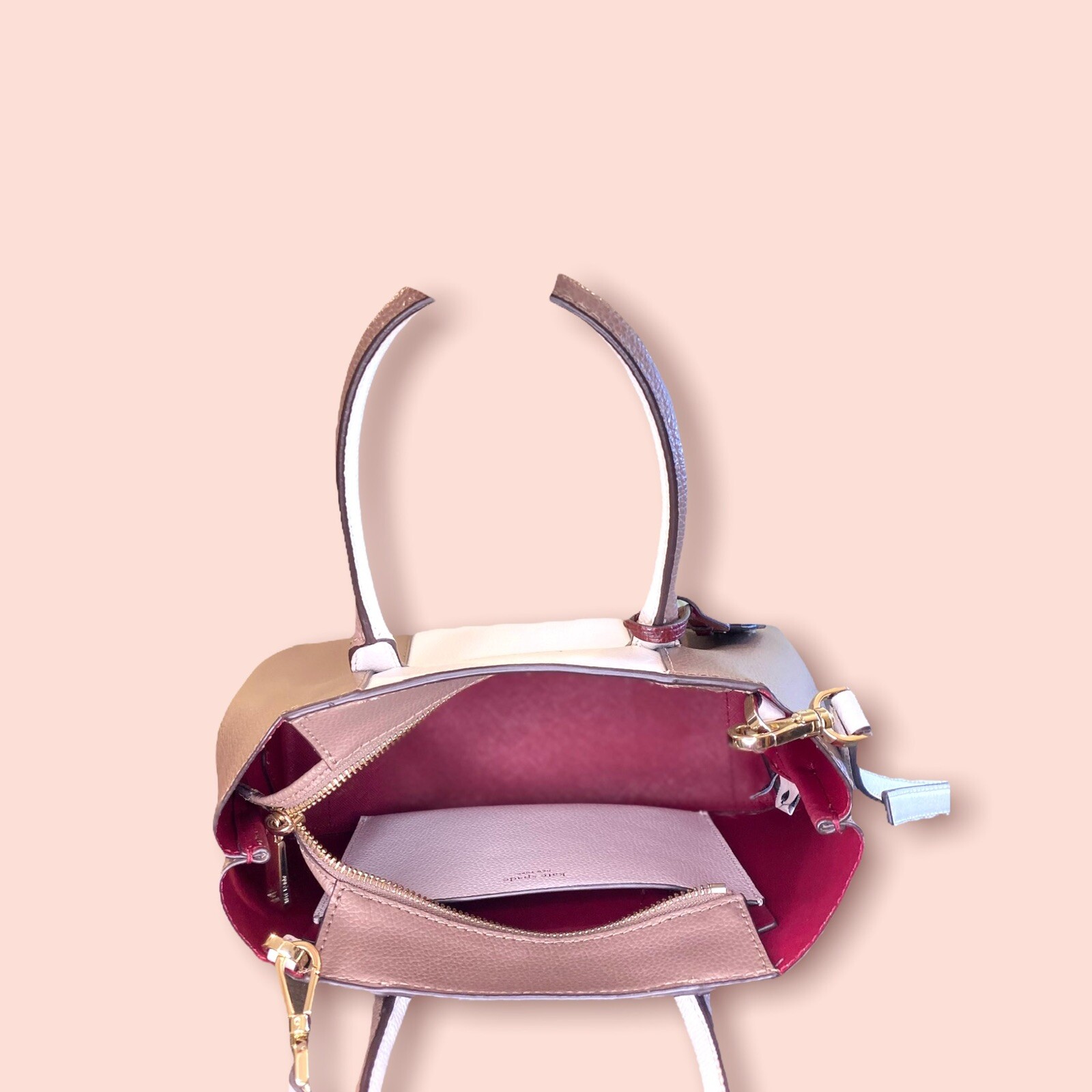 Kate Spade Eva Split Handle Small Top Zip Satchel Peb… Gem