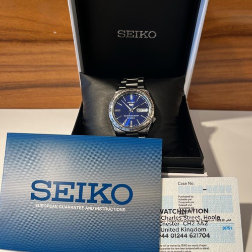 Reloj automático para hombre Seiko 5 esfera azul acero inoxidable SNKD99K1 RR... - Imagen 7 de 7