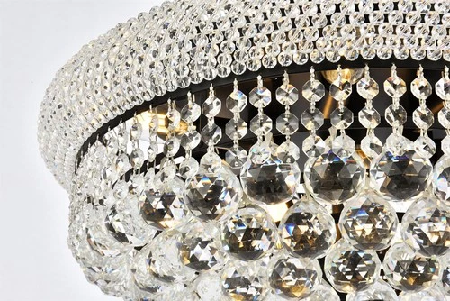 Elegant Lighting Primo 20" 10 Light Royal Crystal Flush Mount - Picture 5 of 8