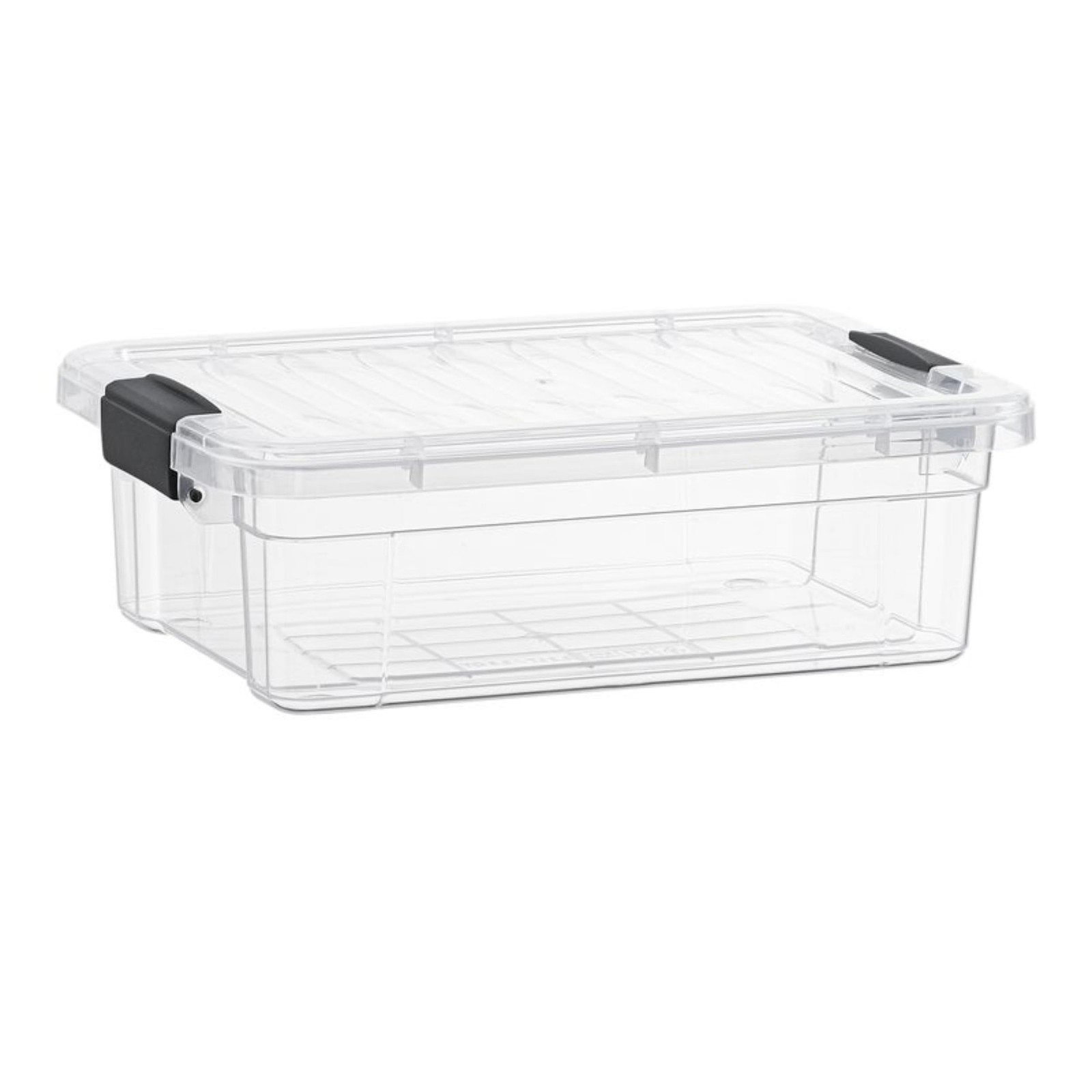 10 Qt Clear Plastic Storage Bins with Secure Latching Lids for Easy Organization