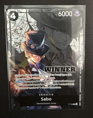 Sabo (Winner Pack 2026 Vol. 2) P-105 One Piece Promotion Cards Foil