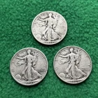 Walking Liberty Half Dollar Lot of 3 - 90% Silver - Intrinsic Silver Purchase 👀