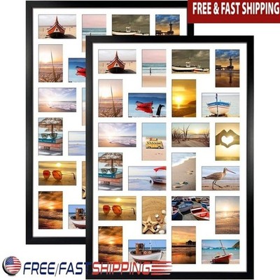 24 Opening Collage Photo Frame Wall Mount Pictures Art Display Home Decor New