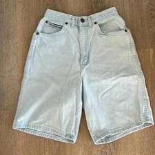 Chic Vintage High Waisted Acid Wash Mom Shorts Size 8 USA Made Denim Bermuda