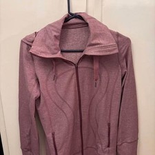 Lululemon purple jacket, full zip, size 6