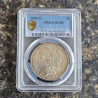 Morgan Dollar 1886 San Francisco $1 Silver PCGS AU58 Circulated KM#110