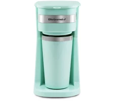 Elite Gourmet Single Serve Coffee Maker w/ Stainless Steel Travel Mug 700W