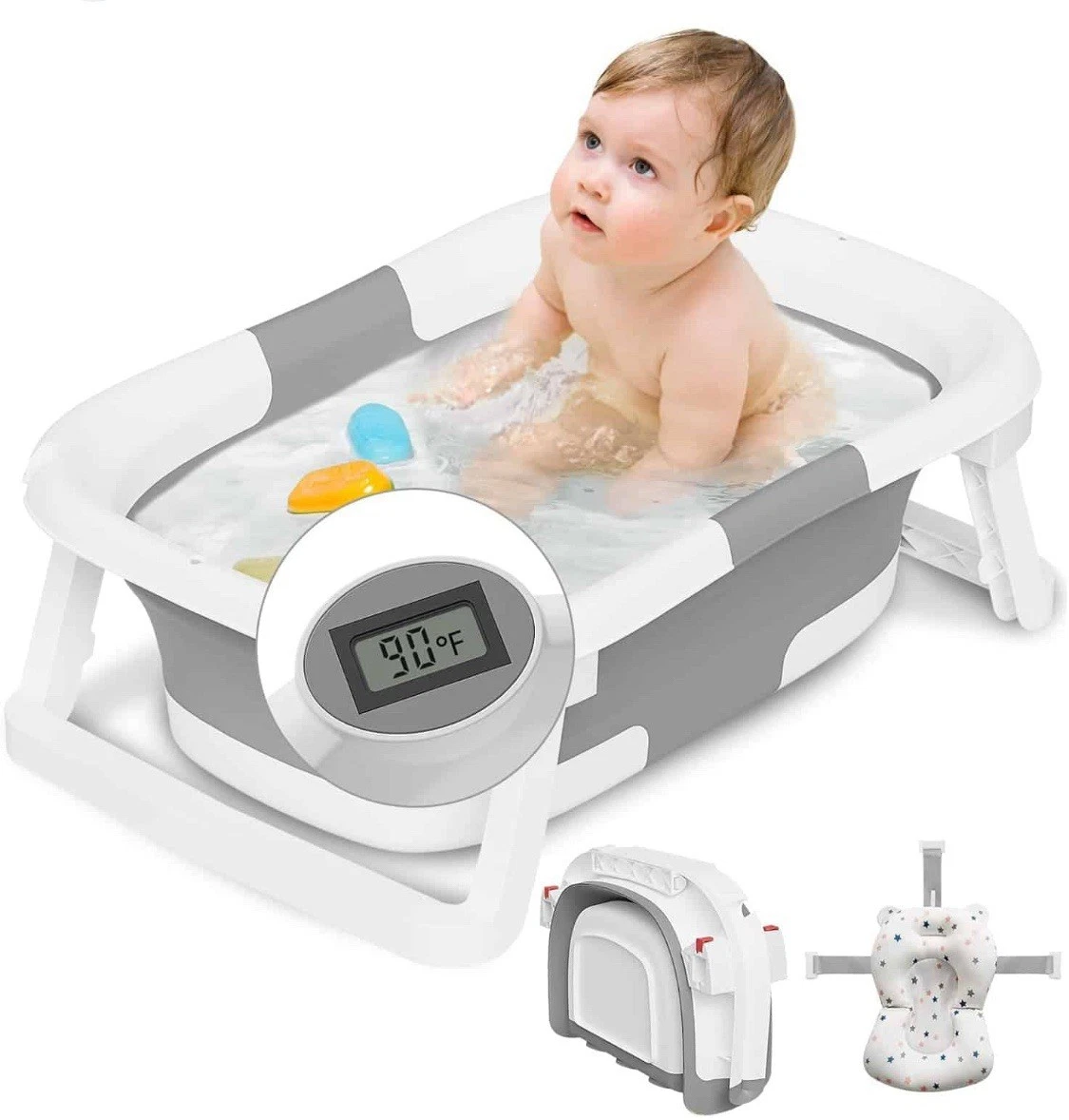 Puj Puj Collapsible Baby Bathtub Soft Space Saving Infant Tub NEW
Opens in a new window or tab