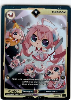 VCard Divine Chaos First Edition 9 Holo Foil  Chibidoki