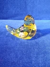 Fenton Glass Yellow Hand Painted Bird