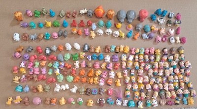 254 = Assorted Lot of Tiny Toppers Rubber Squinkies Pencil Toppers Collectible 
